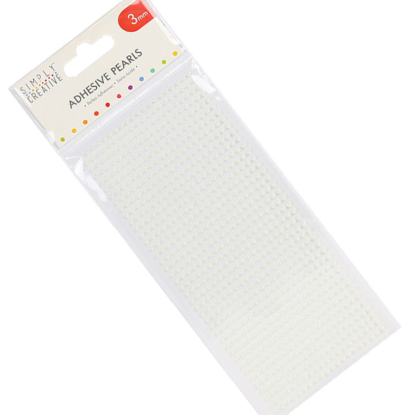 Simply Creative Simply Creative 3mm Pearls - Ivory - 800 Pieces