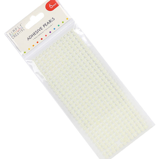Simply Creative Simply Creative 6mm Pearls - 372 Pack Ivory