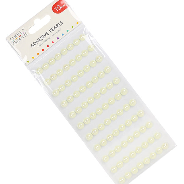 Simply Creative Simply Creative 10mm Pearls - Ivory - 88 Pieces