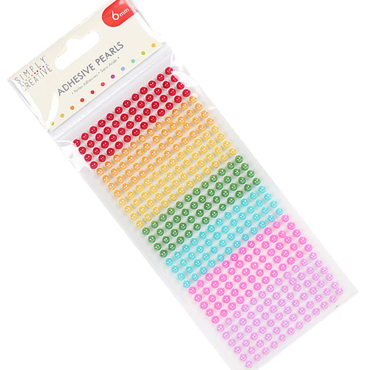 Simply Creative Simply Creative 6mm Pearls - Rainbow - 372 Pieces