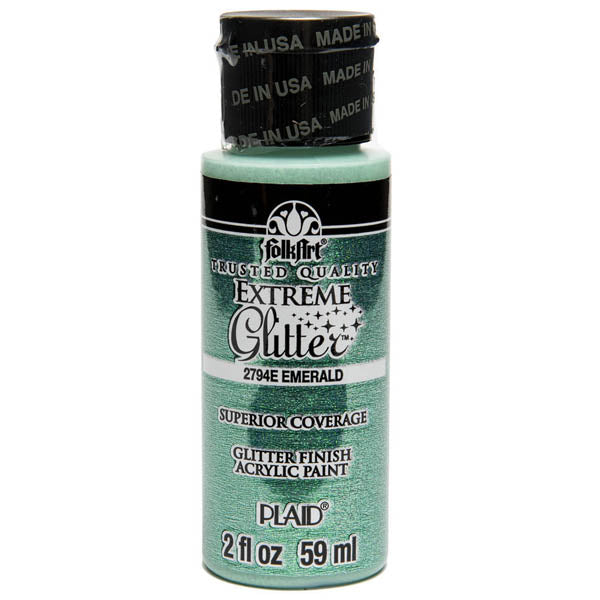 FolkArt Extreme Glitter – Emerald 2oz – 59ml (2oz)