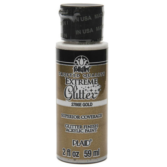 FolkArt Extreme Glitter – Gold 2oz – 59ml (2oz)