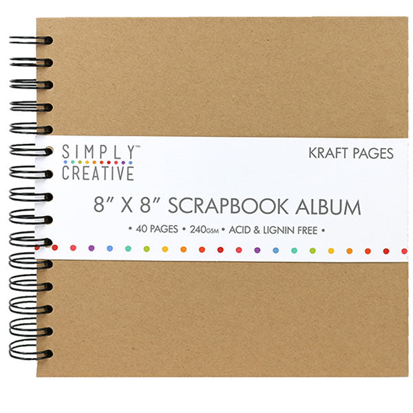 Simply Creative Simply Creative Album 8x8 - Plain Kraft