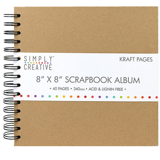 Simply Creative Simply Creative Album 8x8 - Plain Kraft