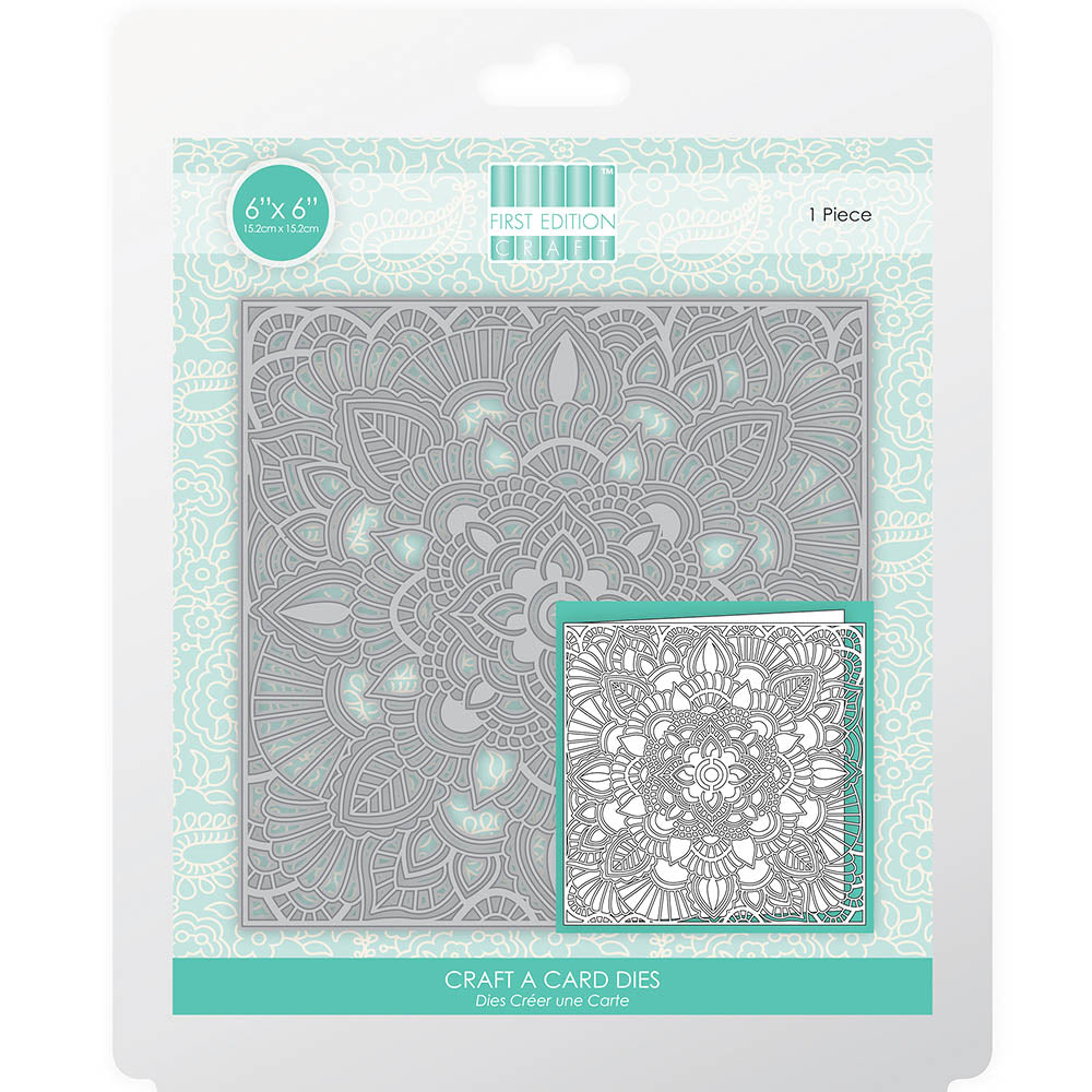 First Edition 6 x 6 Mandala Cutting Die for Card Making and Scrapbooking