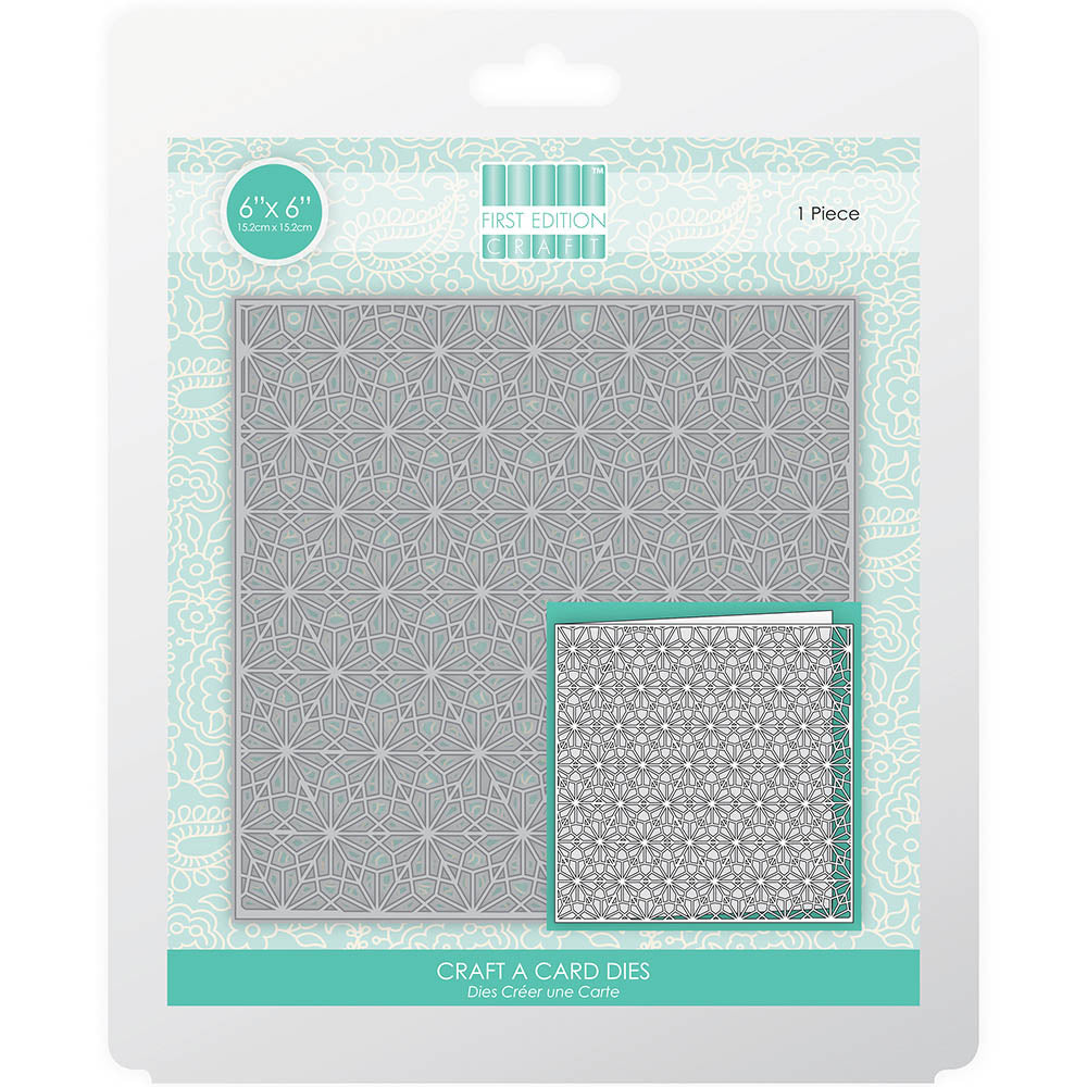 First Edition Cutting Dies Lrg S2- 6x6 Geometric Repea