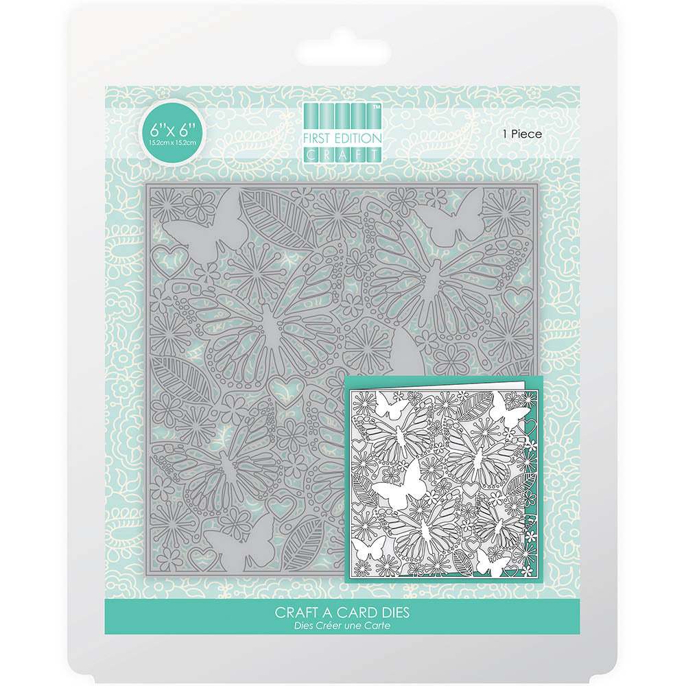 First Edition 6 x 6 Butterflies Cutting Die for Card Making and Scrapbooking