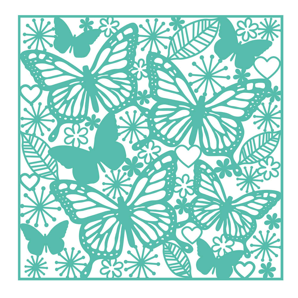 First Edition Cutting Dies Lrg S2- 6x6 Butterflies