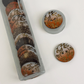 Coco Print 25mm buttons - Copper 15pieces