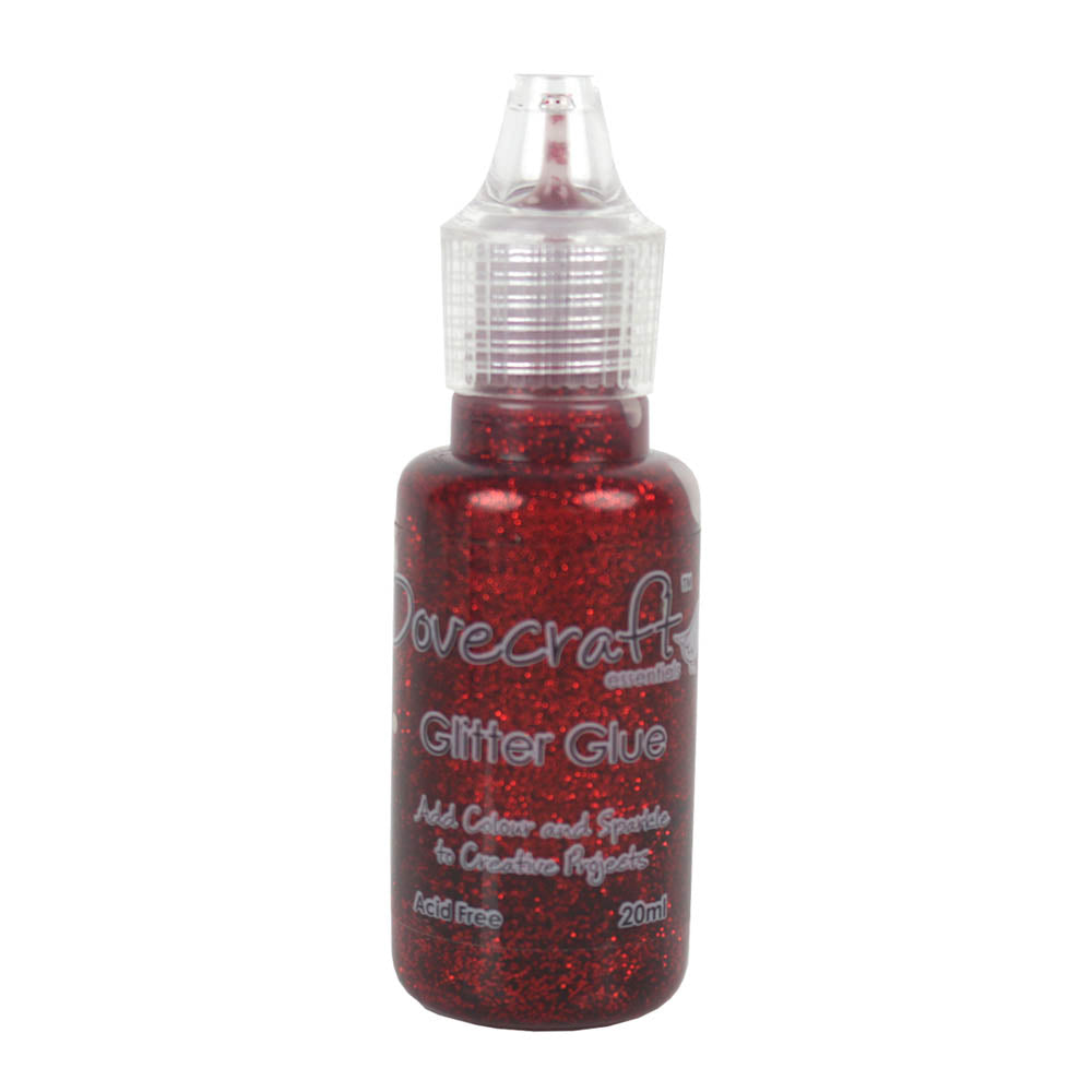 Dovecraft Glitter Glue Ruby 20ml