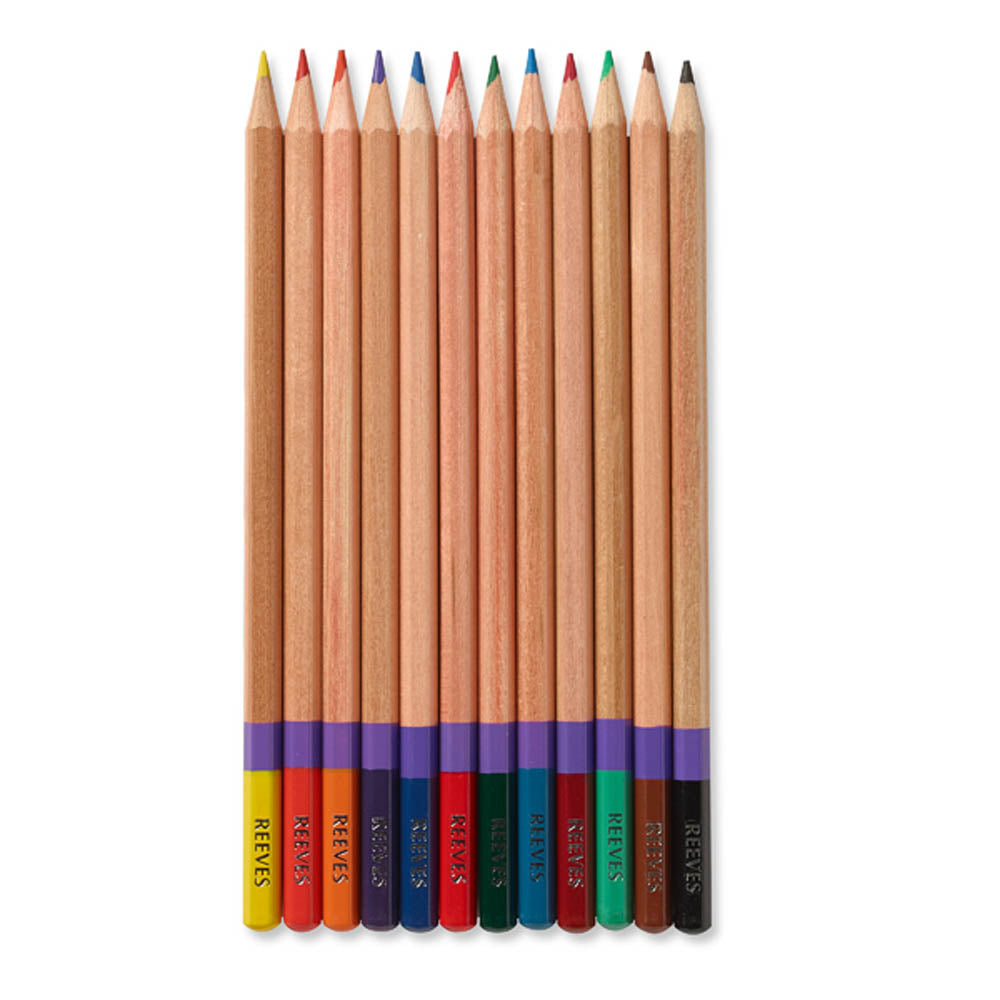 Reeves Pencils 12 Assorted Colours