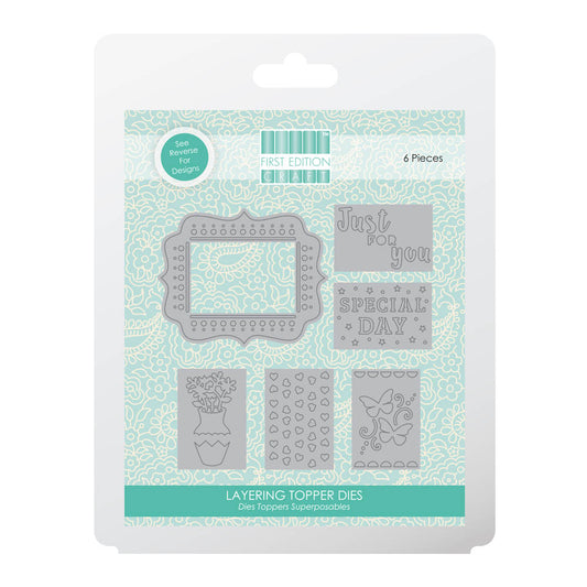 First Edition Layering Toppers Cutting Die for Card Making and Scrapbooking