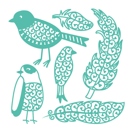 First Edition Cutting Dies HC Ltd 1- Birds & Feathers