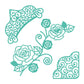 First Edition Cutting Dies HC Ltd 1- Deco Crown & Rose