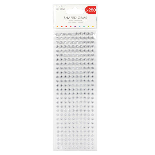 Simply Creative Simply Creative Shaped Gems Flowers - Clear