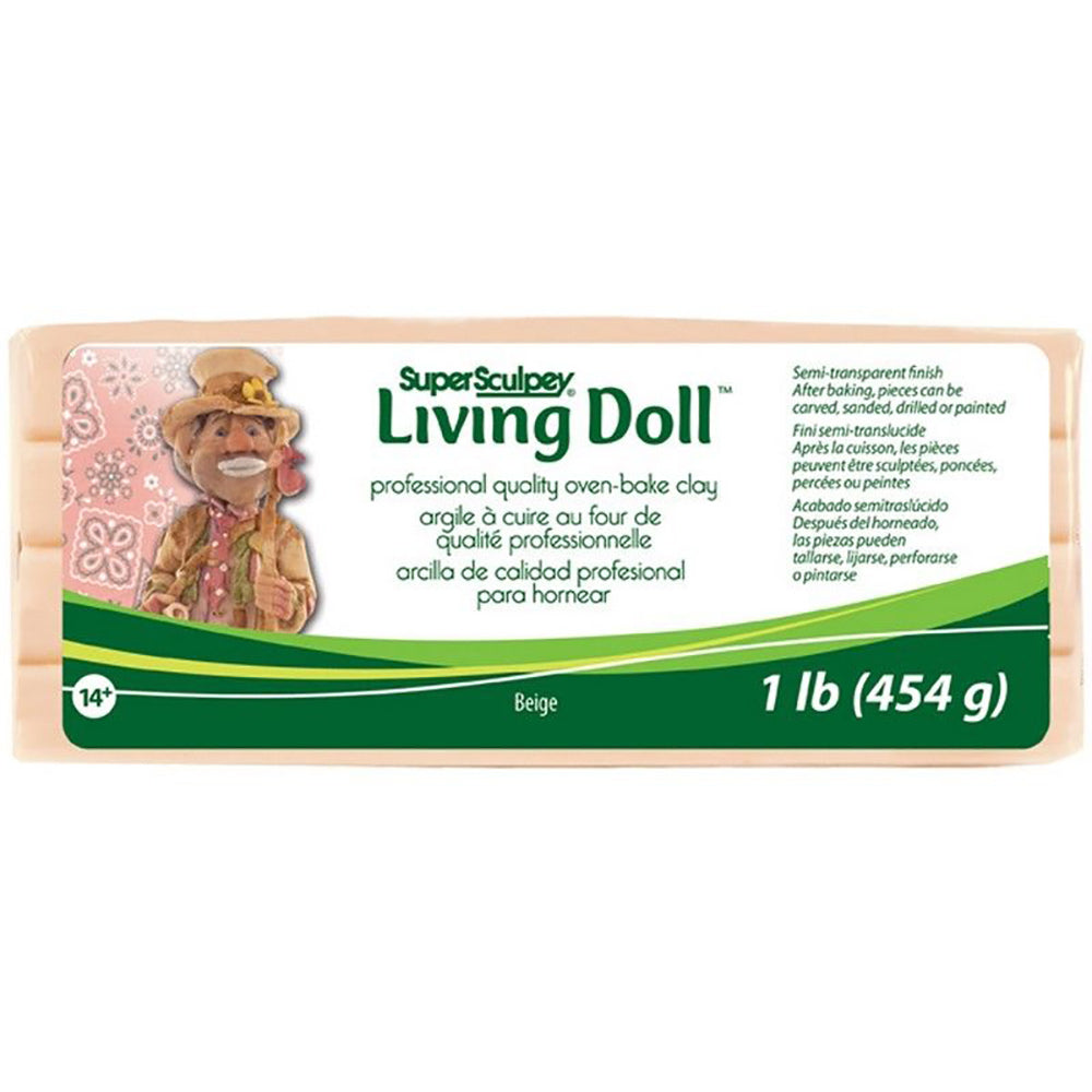Super Sculpey Living Doll 1 lb Beige