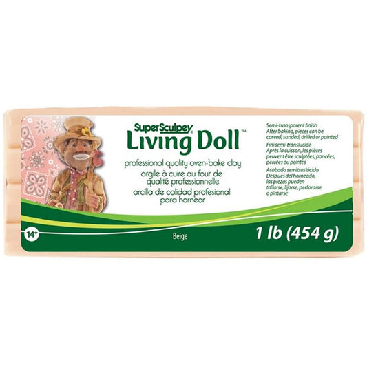 Super Sculpey Living Doll 1 lb Beige