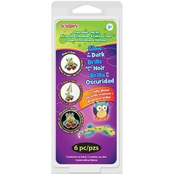 Sculpey Glow in the Dark Kit 4 x 1 oz