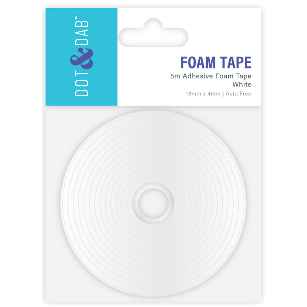Dot & Dab Dot & Dab Foam Tape 18mm x 2.5m x 4mm white