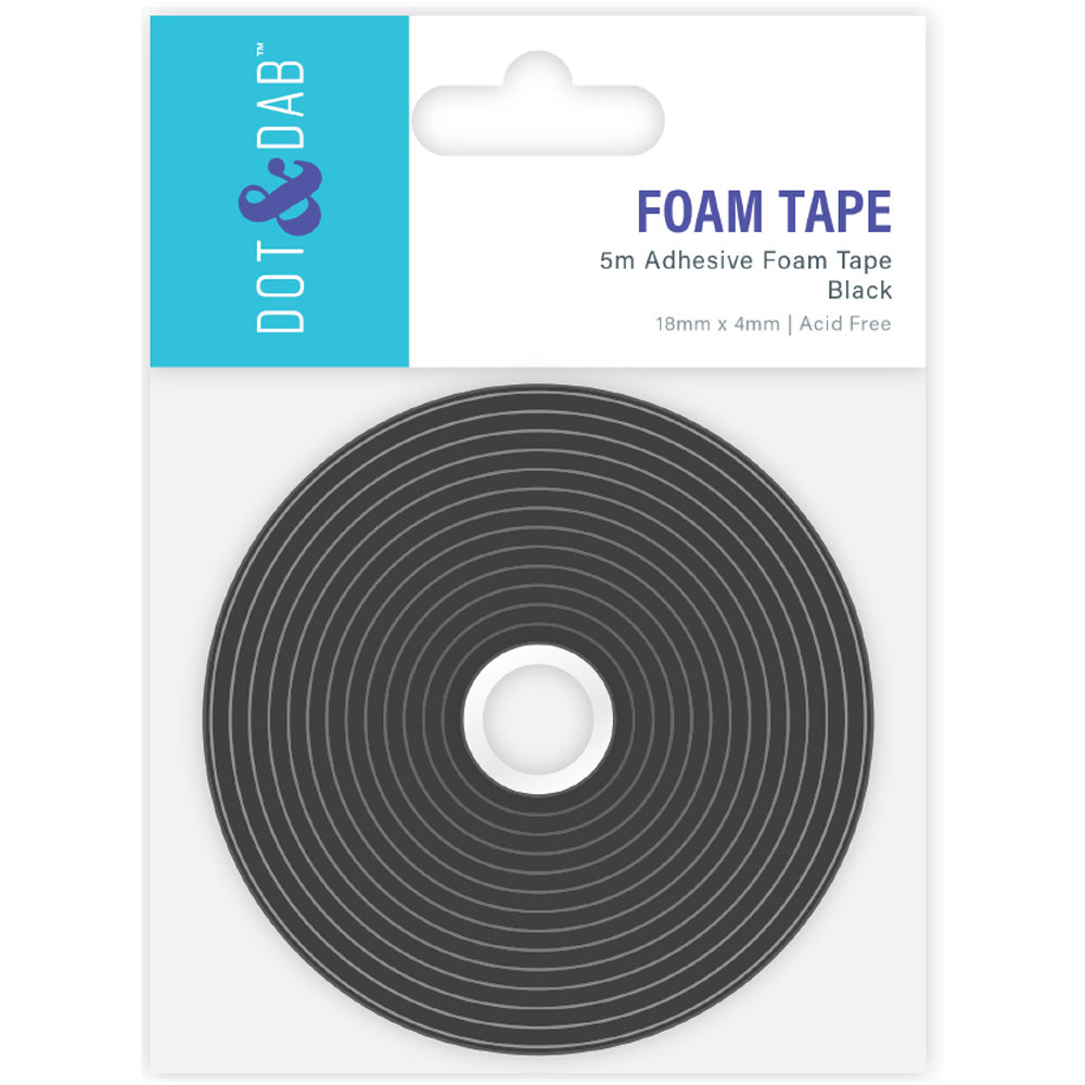 Dot & Dab Dot & Dab Foam Tape 18mm x 2.5m x 4mm black