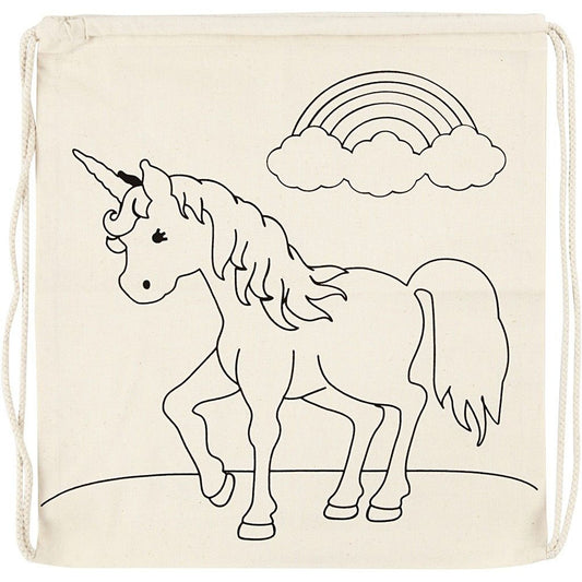 Create Crafts Drawstring Bag 37x41cm Unicorn