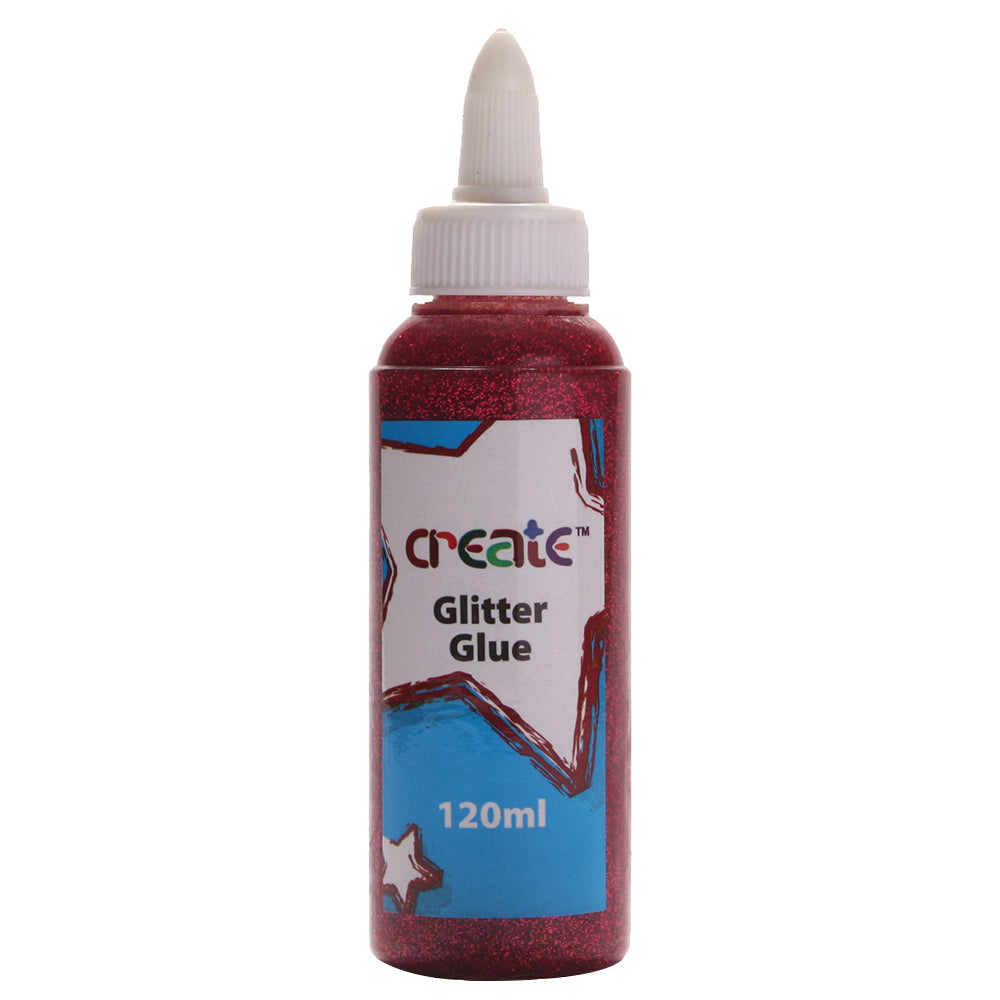 Create - Glitter Glue - 120ml Cerise