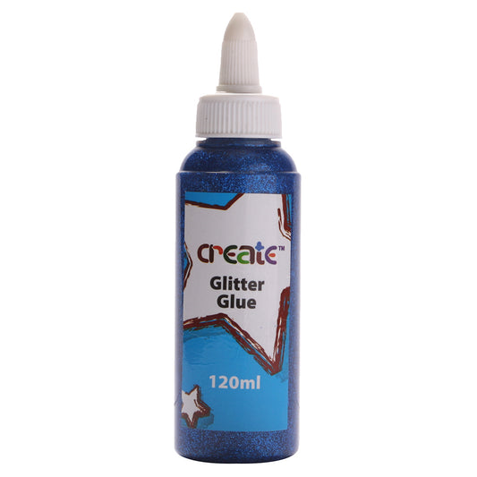Create - Glitter Glue - 120ml Blue
