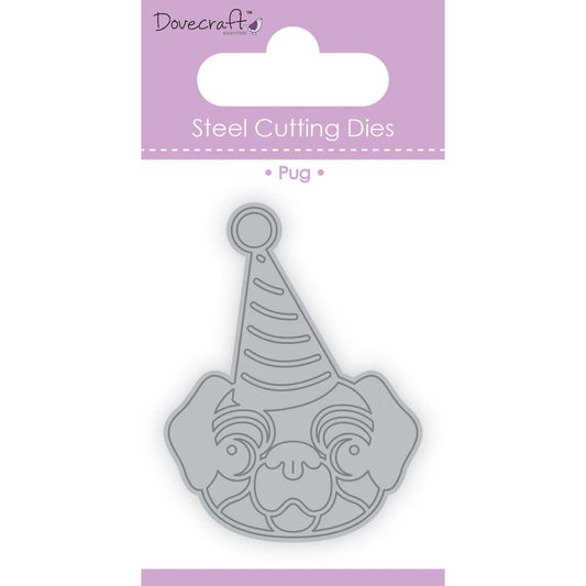 Dovecraft Pug Cutting Die for Card Making and Scrapbooking