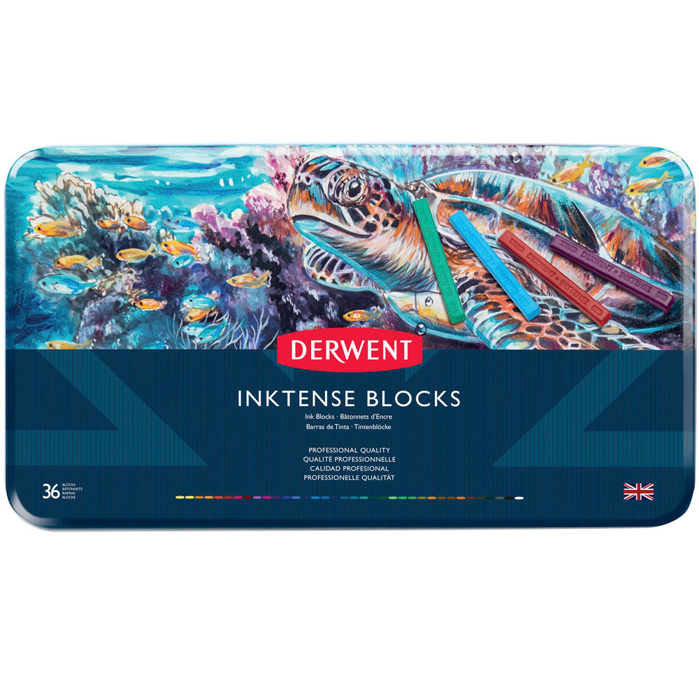 Derwent Inktense Block Tin Of 36