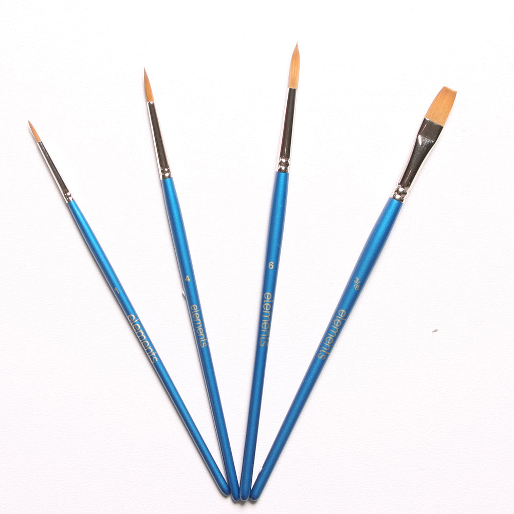 Elements WC 4 SH Brush Plastic Wallet – Premium Artist Brush Set