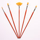 Elements Acrylic 5 LH Brush Plastic Wallet – Premium Artist Brush Set