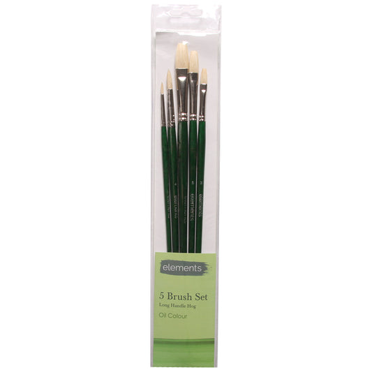 Elements Oil LH Brushes - 5PK – Premium Artist Brush Set