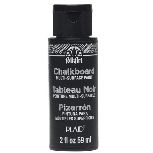2oz FolkArt Multi Surface Black Chalkboard Paint – 59ml (2oz)