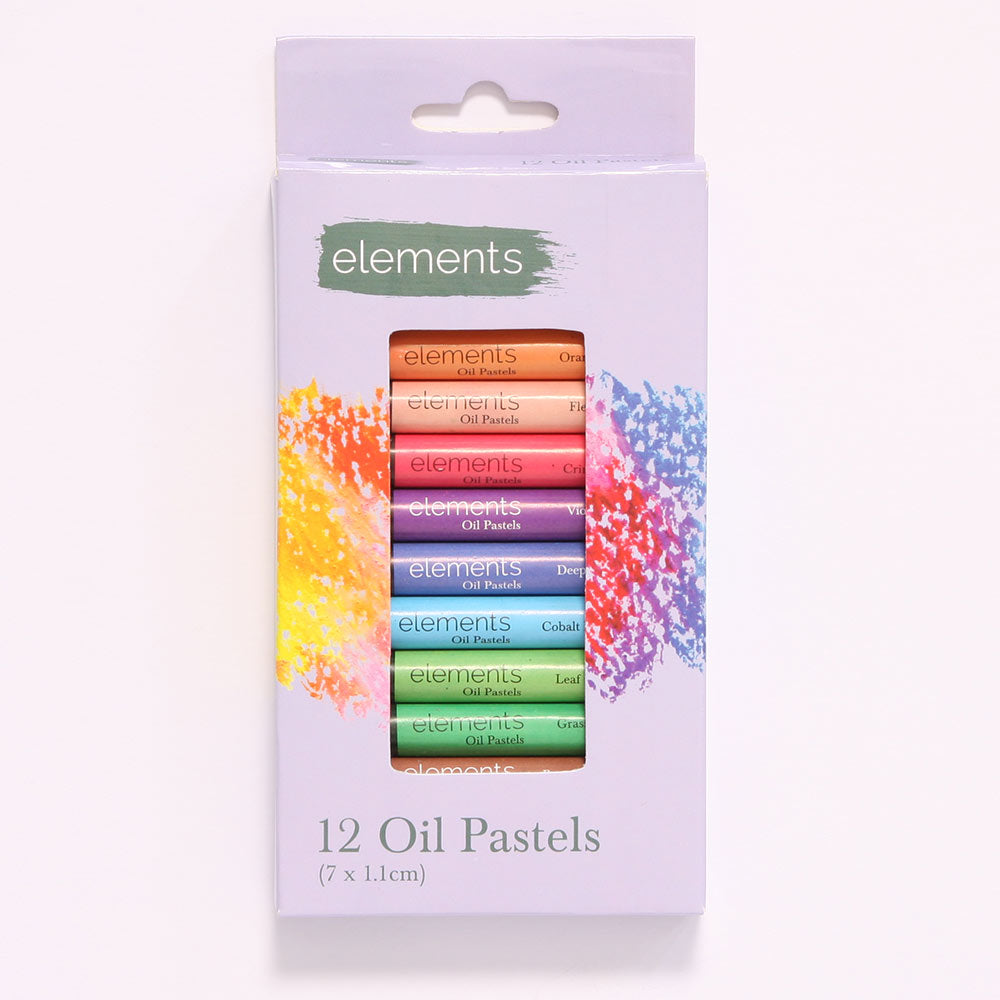 Elements Oil Pastel 12 Pack – Art & Craft Essential