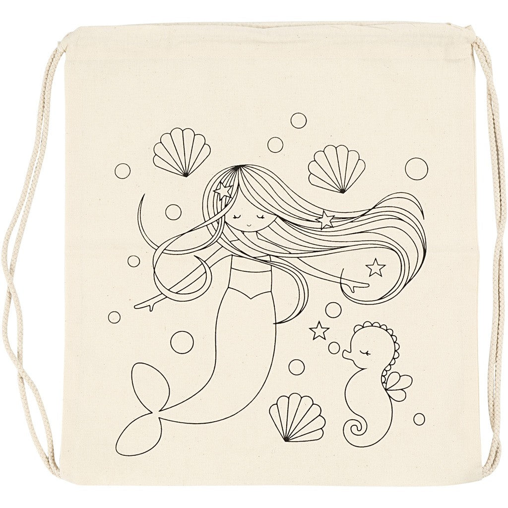 Create Crafts Drawstring Bag 37x41 cm Mermaid 1pc