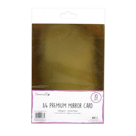 Dovecraft Dovecraft Essentials A4 Mirror Card - Gold