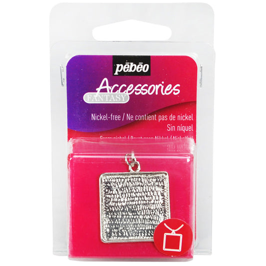 Pebeo Fantasy Metal Jewellery - Square Pendant