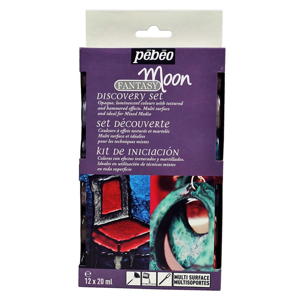 Pebeo Fantasy Moon Discovery 12 x Assorted Colours (20ml)