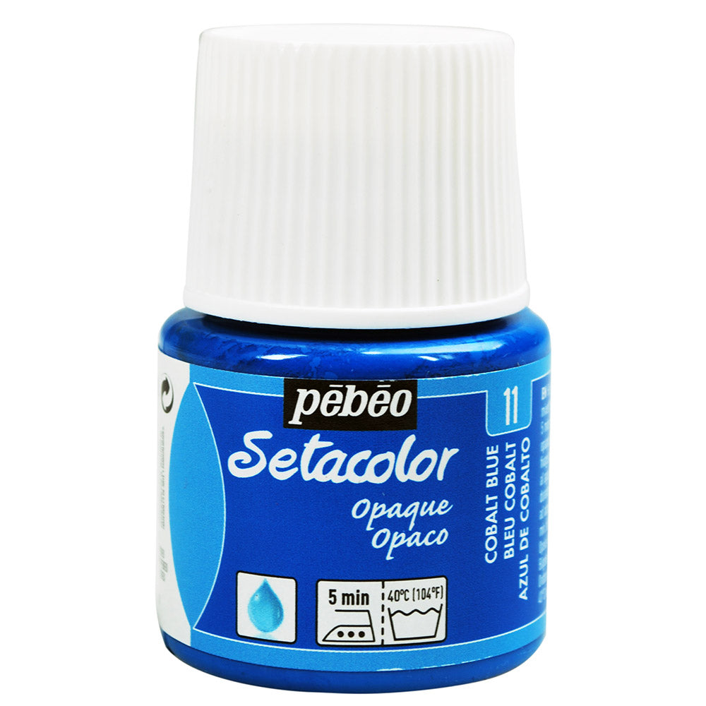 Pebeo Setacolour Opaque Matt - Cobalt Blue (45ml)
