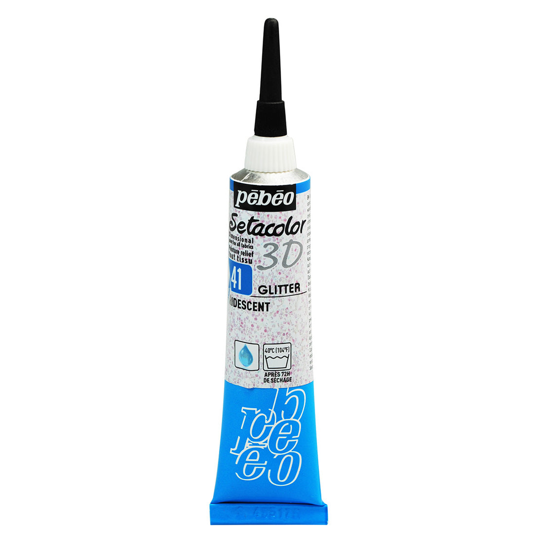 Pebeo Setacolour 3D Glitter Effect - Iridescent (20ml)
