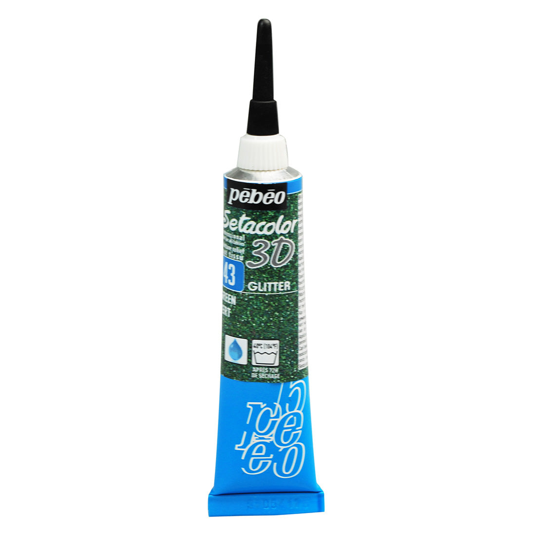 Pebeo Setacolour 3D Glitter Effect - Green (20ml)
