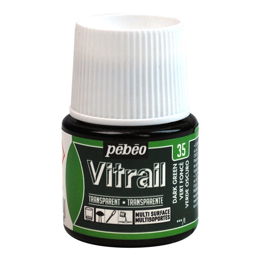 Pebeo Vitrail Transparent - Dark Green (45ml)