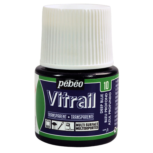 Pebeo Vitrail Transparent - Deep Blue (45ml)