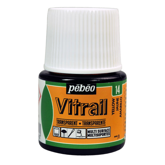 Pebeo Vitrail Transparent - Yellow (45ml)