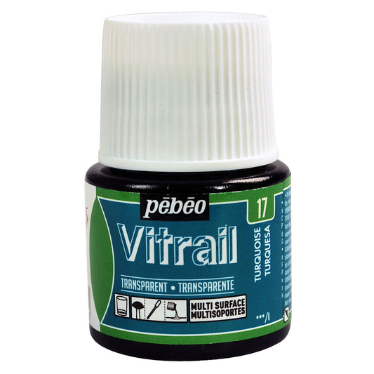 Pebeo Vitrail Transparent - Turquoise (45ml)
