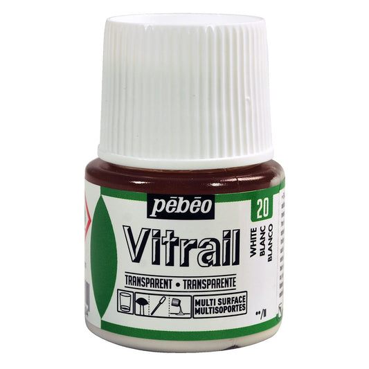 Pebeo Vitrail Transparent - White (45ml)