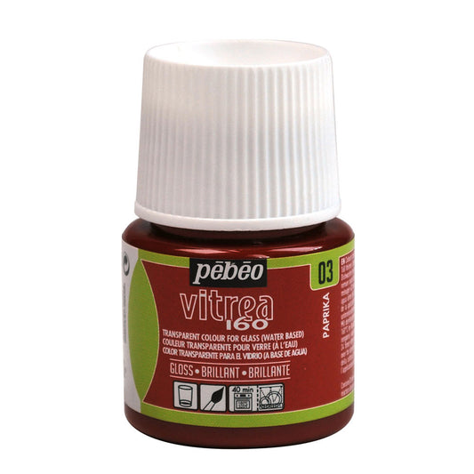 Pebeo Vitrea 160 Gloss - Paprika (45ml)