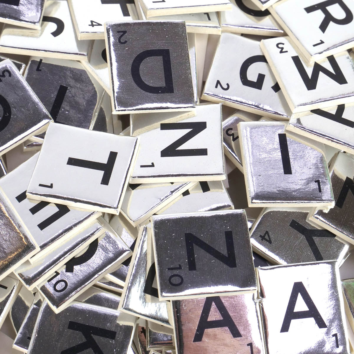 Dovecraft Dovecraft Essentials Metallic Letter Tiles - Silver
