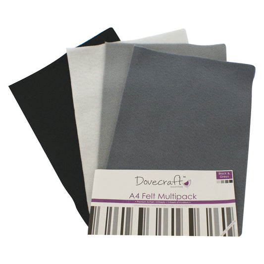 Dovecraft Dovecraft A4 Felt - Blacks