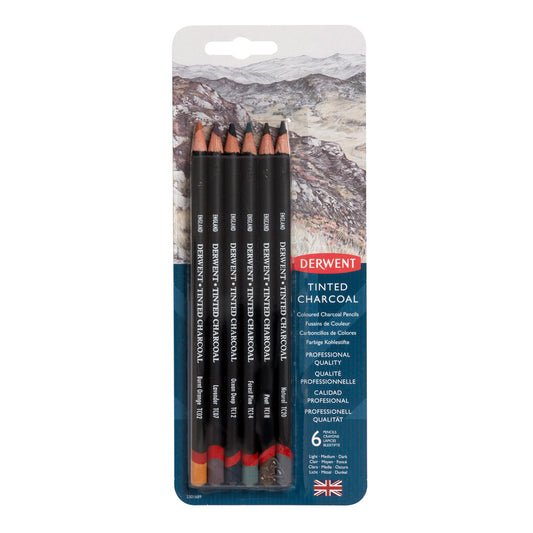 Derwent Tinted Charcoal Blister Of 7